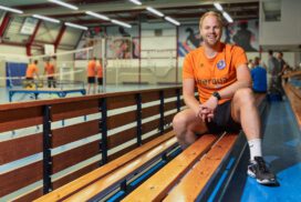 sander klok op de tribune in Trasselt